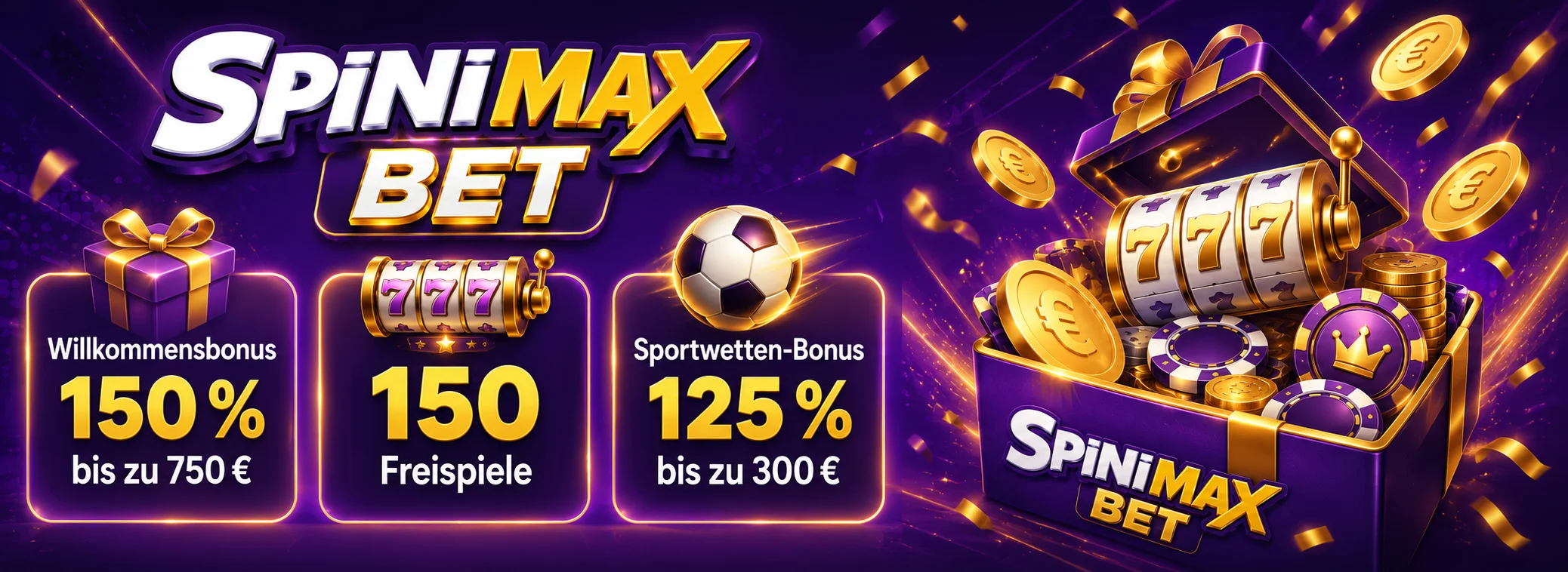 bis 750 € + 150 Freispiele